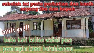 Diduga kurang Perhatian Dari Pemerintah, SMPN 3 Kadupandak Hampir Ambruk