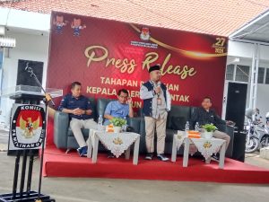KPU Majalengka Gelar Press Release Tahapan Pilkada Majalengka Tahun 2024