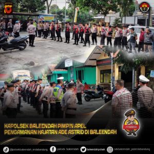 Kapolsek Baleendah Kompol Tedi Rusman Adakan Pengamanan Hajatan Ade Astrid