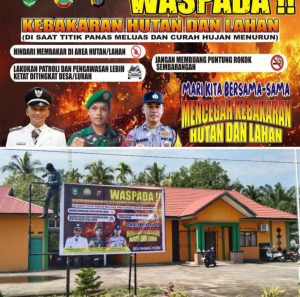 WASPDA!!Himbauan Karhutla Termasuk Bencana Alam yang sangat Merusak Ekosistem Lingkungan Desa Pambang Pesisir