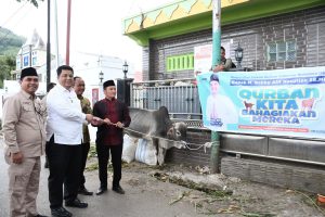Bupati dan Wakil Bupati Samosir Serahkan Hewan Kurban Bantuan Presiden RI, Gubernur Sumut dan Pemkab Samosir