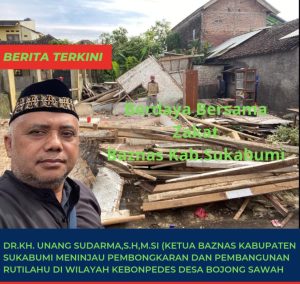Ketua Baznas Sukabumi Serahkan Bantuan Satu Unit Rutilahu, Wujud Kepedulian untuk Warga Kurang Mampu