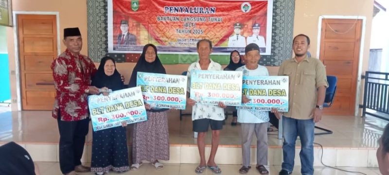 Pemerintah Desa Sebauk Kecamatan Bengkalis Salurkan Pembagian BLT DD Bulan Juni,T.A.2025