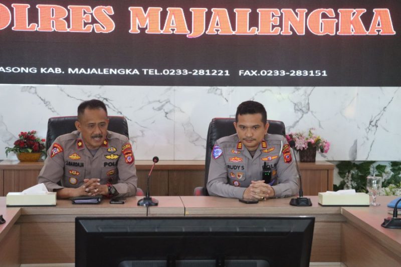 Polres Majalengka Ikuti Latpraops Patuh Lodaya 2025 Melalui Zoom Meeting